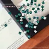Pedrinhas de strass mini quadradas super brilhantes para nail art, cores sortidas, base plana, formato quadrado pequeno, bordas chanfradas, para decoração de unhas