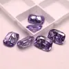 Zirconia azul oblonga piedras sueltas al por mayor, gemas azules