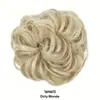Moño de pelo para mujer europeo y americano transfronterizo de comercio exterior, moño de pelo elástico con seda de alta temperatura, moño de pelo rizado natural esponjoso