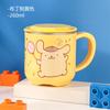 Sanrio Vaso Fresco Lomi con Popote Vaso para Leche Vaso para Jugo Vaso para Enjuague Bucal Vaso para Gárgaras Taza Nueva para Niñas para Beber Agua