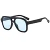 Nuevas Gafas de Sol Aviador de Doble Puente para Mujer Moda Europea Americana Estilo Callejero Geniales Modernas Montura Grande Gafas Retro de Personalidad para Hombre