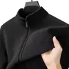 Chaqueta de Comercio Exterior Primavera Otoño Casual Cuello Alto Cárdigan Sudadera con Capucha de Forro Polar Au Chaqueta de Forro Polar de Otoño Invierno para Hombre Chaqueta Hombre