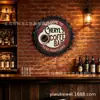 Decoración de cafetería letrero de hojalata de tapa de cerveza cafetería de estilo americano pintura de tapa de botella decorativa