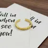 Anel Minimalista Vintage Liso Estreito Francês Retrô Escovado Geométrico Irregular Personalidade Anel para Mulheres
