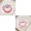 Gatito de Dibujos Animados Fresa Lazo Pequeño Versátil para Recogido de Niña Coleta Simple Elegante Accesorio para el Cabello