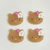 Super Hada Dulce Plumeria Cabeza de Gato Kt Accesorios Tocado DIY Pasador Funda de Teléfono Celular Parche Decoración Agujero Zapato Combinación