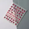 Adesivos de Unha com Relevo de Morango Tridimensional Série de Unhas Amor de Verão