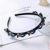 Directo de fábrica Accesorios para el cabello diadema de diamantes estilo coreano flequillo cabello suelto artefacto antideslizante diadema de strass de celebridad de internet pasador de forma