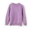 Suéter de cachemira para niños, suéter para niños, suéter para niñas, camisa de punto para niñas, suéter de lana gruesa de estilo occidental para niños medianos y grandes de otoño e invierno