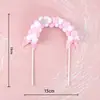 Inserciones para Decoración de Pasteles, Pompones de Arco, Accesorios de Decoración de Escena para Pasteles de Cumpleaños para Fiestas