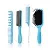 Pente de Almofada de Ar Transfronteiriço LUOTTS Pente de Cuidados para Cabeleireiro Conjunto de Pentes Modelador de Textura para a Parte de Trás da Cabeça Pente para Pentear Cabelo Pente para Pegar Cabelo