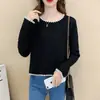 Top de punto versátil de nueva colección Primavera/Otoño 2026 para mujer, estilo coreano, camiseta, adelgazante, retro, estilo Coco Chanel, top de exterior