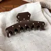 Pinza para el pelo de lunares retro para mujer, Pinza de tiburón grande estilo Ins, Pinza simple de lunares para recogido, Accesorio para la cabeza versátil para mujer