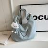 Bolsa Grande Capacidade para Estudantes Feminina 2024 Nova Moda Coreia do Sul Bolsa Tote Versátil de Ombro Transversal