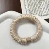 Goma para el pelo de satén plisada de alta elasticidad, scrunchie de seda sintética, cuerda para el pelo elegante para coleta alta, banda elástica para el pelo duradera, accesorio para el pelo para mujer