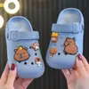 Chinelos infantis Boken de EVA para capivara para meninos e meninas, novo modelo de verão para banho, uso em banheiro interno, para bebês