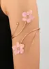 Anel de Braço Espiral Exagerado Flor Borboleta Moda Europeia e Americana Transfronteiriça Pulseira Geométrica Multicamadas Pulseira de Braço Superior Concha Estrela do Mar