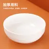 JOBO Tazón de Arroz Comercial de Melamina Tazón Coreano 6.9 pulgadas cm Tazón de Sopa Tazón de Gachas Blanco 1 Paquete