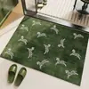 Tapete Minimalista de Terra de Diatomáceas para Entrada de Banheiro, Antiderrapante, Absorvente de Água, Secagem Rápida para Uso Doméstico