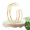 Pulsera de Brazo Cruzado Hueca Multicapa, Simple Personalizada Estilo Hip-Hop, Pulsera Abierta Ajustable, Cadena Corporal, Pulsera de Brazo Grande, Ajustable