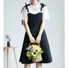 Delantal para Mujer Cocina Casera Cocinar Vestido de Princesa Restaurante Occidental Floristería Salón de Manicura y Peluquería Cafetería Ropa de Trabajo con Estampado