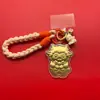 Nuevo llavero de oro puro 999 "Oveja Próspera", un regalo de alta gama para eventos de negocios para atraer riqueza y prosperidad en el Año de la Oveja