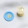 Cabeça Mini de Cobre 12mm para Carimbo de Selo de Cera, 26 Tipos de Carimbos de Letra Inglesa, Presente para Colegas de Classe e Amigos, Cabeça de Carimbo de Selo de Cera