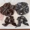Goma para el pelo de flor de anacardo coreana, Diadema de bufanda cuadrada elegante para mujer, Cuerda para moño de pelo de alta gama, Accesorio para el pelo, Estilo retro coreano