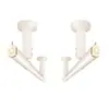 Barra de Secado de Ropa de Aleación de Aluminio Montada en Techo para Balcón de Casa, Barra de Secado de Ropa Ajustable, Barra de Secado de Ropa Fija, Barra de Secado de Ropa Colgante a Prueba de Viento