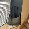 Bolso de ante retro a la moda para mujer, nuevo y moderno de otoño 2026 Maillard, bolso de hombro cruzado para el día a día