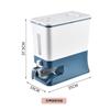 Cubo Medidor de Arroz Doméstico con Presión Misceláneo Cubo para Granos Gran Capacidad a Prueba de Humedad y a Prueba de Insectos Caja de Almacenamiento de Arroz Cocina Caja de Arroz Automática