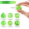 Dados Multifacéticos Cristal K9 Aurora Verde Dnd Trpg Dungeons and Dragons Juego Dnd