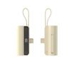 Nueva cápsula de carga rápida transfronteriza KC, cargador portátil con mini cinturón, 5000 mAh