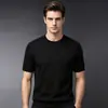 Comércio Exterior Transfronteiriço 2026 Nova Camiseta Masculina Cor Sólida Sorona Gola Redonda Manga Curta Casual Versátil Disponível em Várias Cores