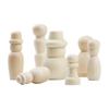 Manualidades de Madera Adornos Figuras de Madera Muñecas de Madera Pintadas Creativas para Niños Madera Natural Color Figuras Pequeñas de Madera Al por Mayor