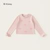 Ropa para Niños Youbao Camiseta Básica para Niñas de Primavera y Otoño Top Dulce Rosa con Lazo para Niñas Manga Larga