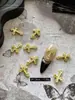 Accesorios para Uñas de Aleación con Forma de Cruz Estilo Punk Retro Corazones Góticos Brillantes Pedrería para Uñas Accesorios 3D Portables Venta al Por Mayor