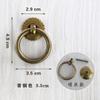 Anillo de cobre para tirar de muebles antiguos chinos de cobre puro, anillo de puerta de gabinete, anillo de cobre simple, manija de cajón de gabinete, manija de gabinete