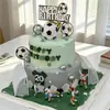 Decoraciones para Pasteles de Celebridad de Internet con Tema de Fútbol, Adornos de Niño con Jersey de Fútbol, Tema de Equipo de Fútbol, Decoraciones para Hornear de Cumpleaños, Inserts
