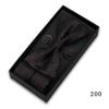 Pajarita para hombre, gemelos, pañuelo de bolsillo, caja de regalo, traje de boda, banquete de negocios, hebilla de corbata de alta gama, lazo