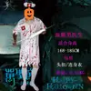 Punto Halloween Doctor Sangriento Policía Bruja Blanco y Negro Impermanente Muerte Dinastía Qing Zombi Sadako Ropa de Fantasma Ropa de Actuación