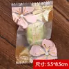 Bolsa de empaque para galleta crujiente de leche y jujube hecha a mano pura, bolsa autosellante para galleta crujiente de yema de pastel de luna, galletas pequeñas, dulces, galletas, papel de turrón