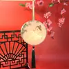 Nova Lanterna Impressa Frente e Verso Lanterna Portátil Antiga Luminosa Estilo Chinês Retrô Ano Novo Alta Transparência Redonda Lanterna de Palácio