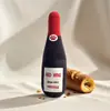 Juguete para perro transfronterizo simulación botella de vino resistente a mordidas auto-entretenimiento gato y perro juguete de peluche molienda de dientes limpieza juguete con sonido