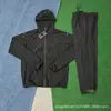 Traje de Otoño e Invierno 2025 Nuevo Pantalones de Seda Helada de Secado Rápido Chaqueta Deportiva Casual con Cremallera y Capucha Ropa de Protección Solar para Hombres y Mujeres Tendencia