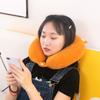 Almohada en forma de U con dibujos animados, almohada en forma de U para oficina, protección para la columna cervical, almohada de viaje para el cuello, impresión de logotipo, almohada portátil para conducir y siesta.