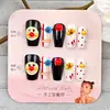 Unhas Postiças Mais Vendidas do Xiaohongshu, Unhas Olho de Gato, Adesivos Simples de Francesinha, 10 Peças de Unhas Postiças Feitas à Mão Codificadas