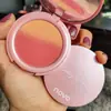 NOVO rubor en degradado durazno blanco atardecer naranja dorado maquillaje puro natural nude estudiantes mejillas moradas de baja saturación