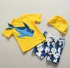 Grande Promoção Fato de Banho Coreano Infantil para Menino Proteção Solar Bebê Infantil Quente Secagem Rápida Fato de Surfe Fato de Banho Infantil