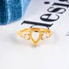 Base de Anel Aberta em Prata de Lei S925 com Pedra em Formato de Gota 7*9mm para Cravação de Pedras de Cristal e Pedras Preciosas Coloridas Acessórios DIY